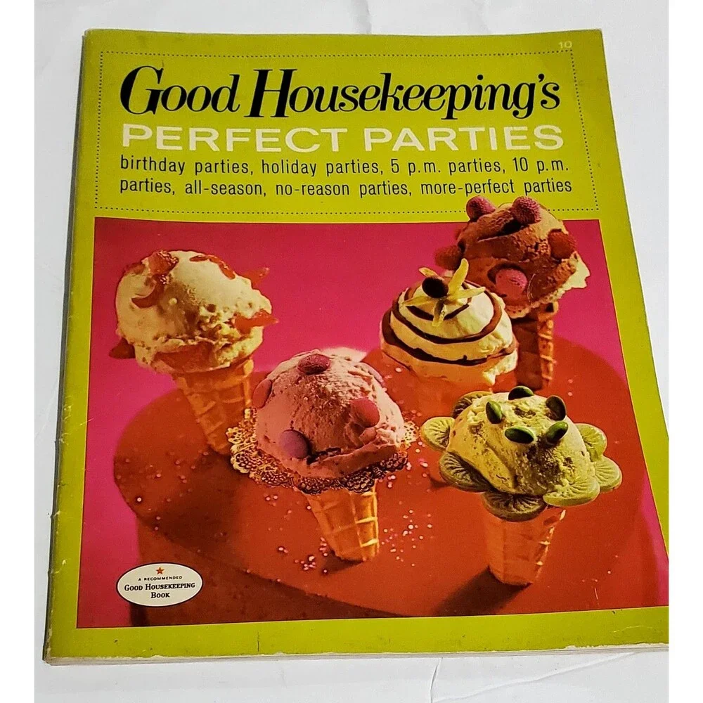 Vintage 1971 Good Housekeeping Perfect Parties Cookbook Retro Entertaining
